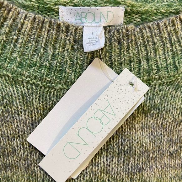 NWT ABOUND Teal Cyrus‎ Space Dye Crew Neck Sweater - Picture 6 of 8